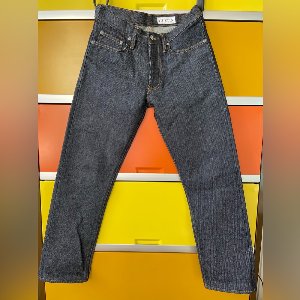 New GUSTIN # 17 Heavy Weight (18 oz) Selvedge Red ID Denim Straight 31”